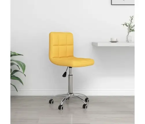 Biroja Krēsls, Sinepju Dzeltens Audums Vidaxl