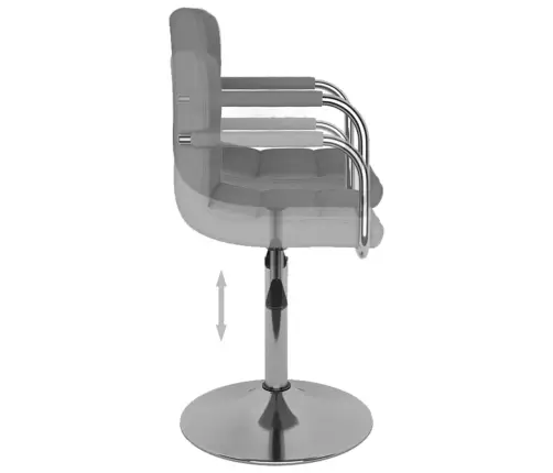 Bāra Krēsls, Gaiši Pelēks Audums Vidaxl