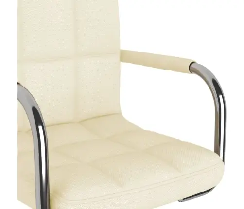 Bāra Krēsls, Krēmkrāsas Audums Vidaxl