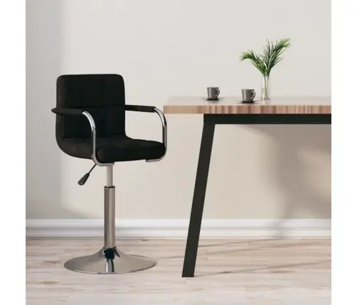 Bāra Krēsls, Melns Audums Vidaxl