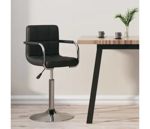 Bāra Krēsls, Melna Mākslīgā Āda Vidaxl
