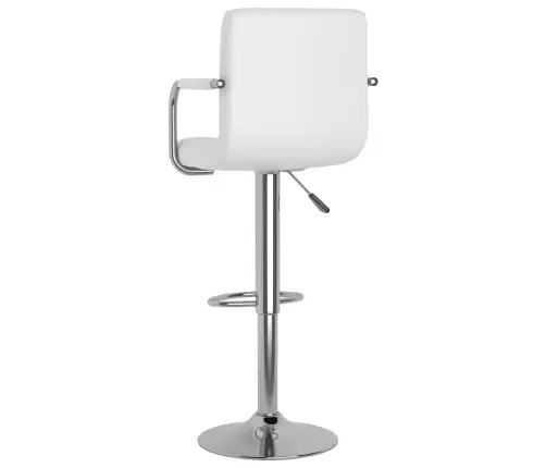 Baaritoolid 2 Tk, Valge, Kunstnahk