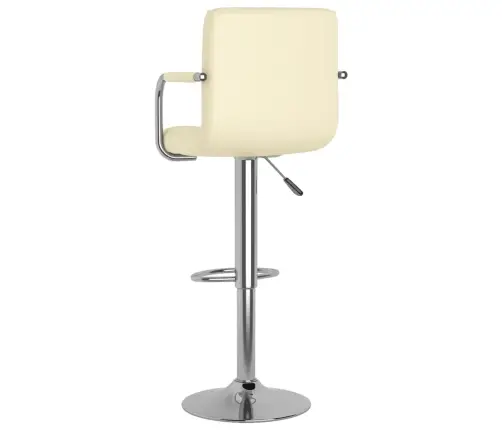 Bāra Krēsli, 2 Gab., Krēmkrāsas Mākslīgā Āda Vidaxl