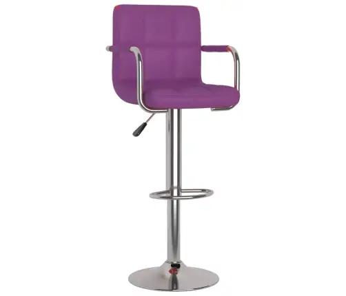 Bāra Krēsli, 2 Gab., Violeta Mākslīgā Āda Vidaxl