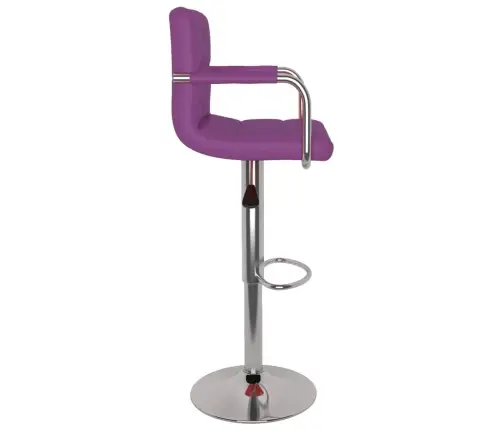 Bāra Krēsli, 2 Gab., Violeta Mākslīgā Āda Vidaxl
