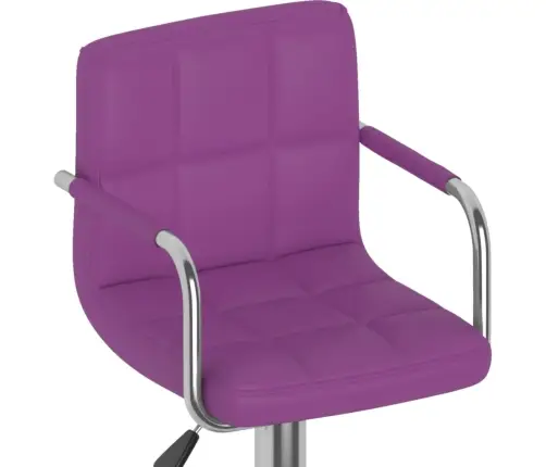 Bāra Krēsli, 2 Gab., Violeta Mākslīgā Āda Vidaxl