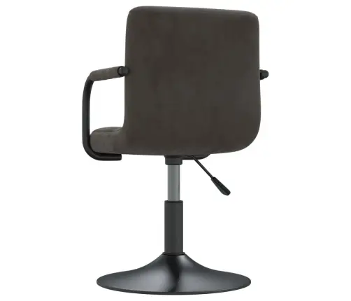 Grozāmi Virtuves Krēsli, 2 Gab., Tumši Pelēks Samts Vidaxl