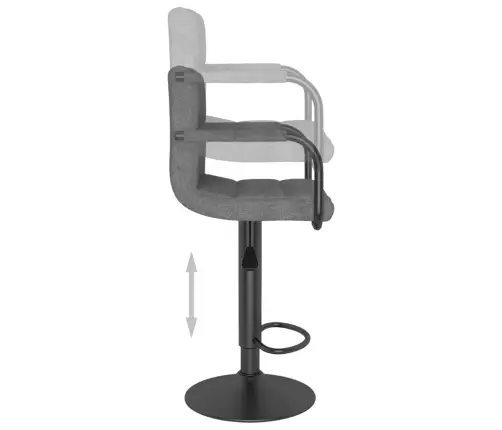 Baro Taburetė, Šviesiai Pilkos Spalvos, Audinys