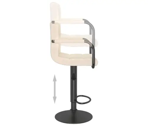 Baro Taburetė, Kreminės Spalvos, Audinys