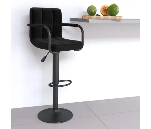 Bāra Krēsls, Melns Audums Vidaxl