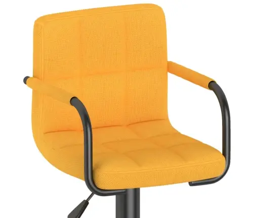 Bāra Krēsls, Sinepju Dzeltens Audums Vidaxl