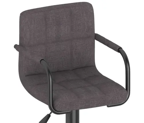 Bāra Krēsls, Pelēkbrūns Audums Vidaxl