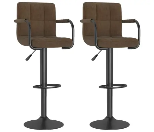 Baaritoolid 2 Tk, Pruun, Kangas