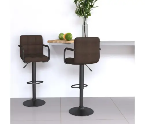 Baaritoolid 2 Tk, Pruun, Kangas