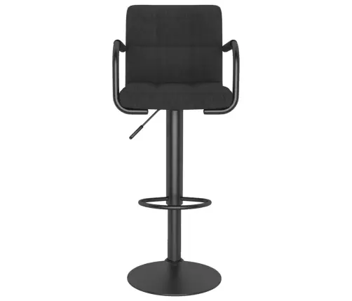 Bāra Krēsli, 2 Gab., Melns Audums Vidaxl
