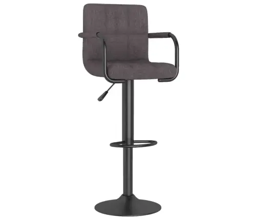 Bāra Krēsli, 2 Gab., Pelēkbrūns Audums Vidaxl