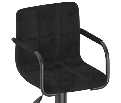 Bāra Krēsls, Melns Samts Vidaxl