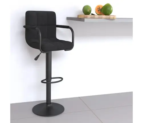 Bāra Krēsls, Melns Samts Vidaxl