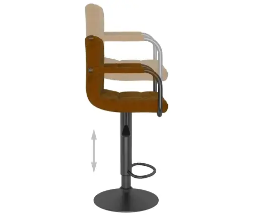 Baro Taburetė, Rudos Spalvos, Aksomas