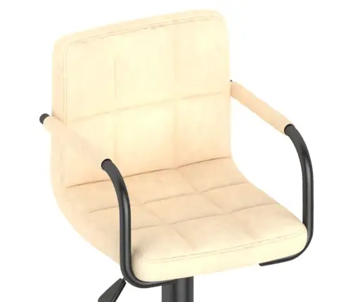 Bāra Krēsls, Krēmkrāsas Samts Vidaxl