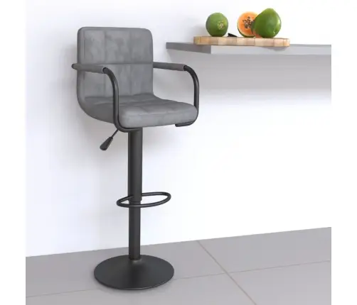 Baro Taburetė, Šviesiai Pilkos Spalvos, Aksomas