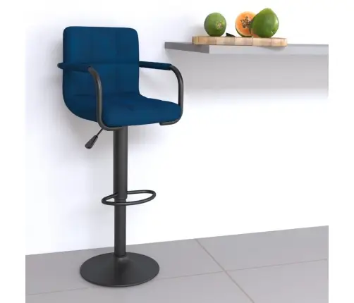Bāra Krēsls, Zils Samts Vidaxl