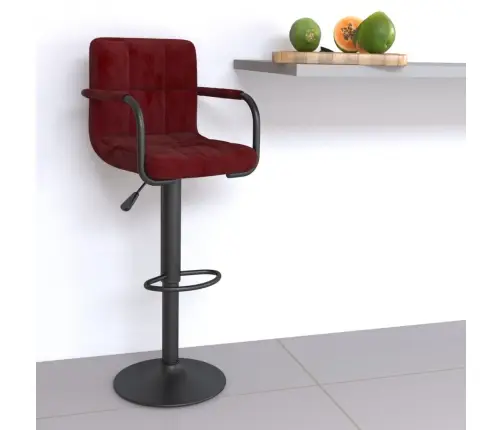 Bāra Krēsls, Vīnsarkans Samts Vidaxl