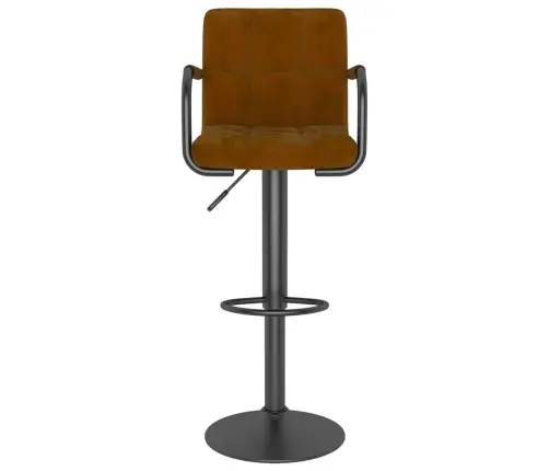 Bāra Krēsli, 2 Gab., Brūns Samts Vidaxl