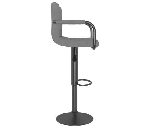 Baro Taburetės, 2Vnt., Šviesiai Pilkos Spalvos, Aksomas