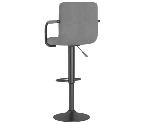 Baro Taburetės, 2Vnt., Šviesiai Pilkos Spalvos, Aksomas