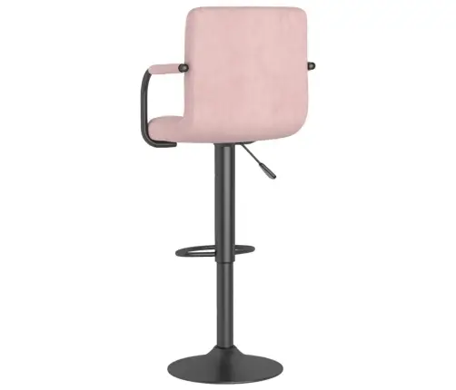 Bāra Krēsli, 2 Gab., Rozā Samts Vidaxl