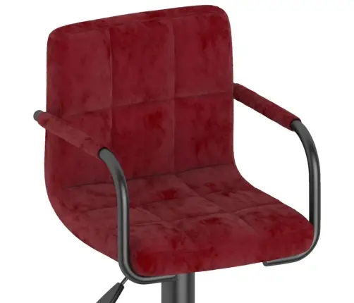 Bāra Krēsli, 2 Gab., Vīnsarkans Samts Vidaxl
