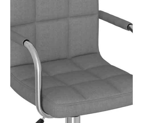 Biroja Krēsls, Gaiši Pelēks Audums Vidaxl
