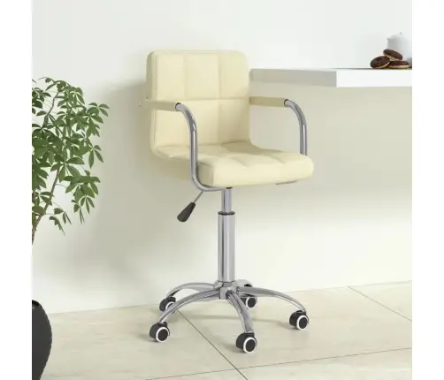 Biroja Krēsls, Krēmkrāsas Audums Vidaxl