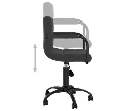 Pasukamos Valgomojo Kėdės, 2Vnt., Juodos Spalvos, Aksomas