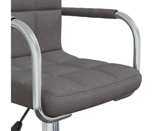 Biroja Krēsls, Tumši Pelēks Audums Vidaxl