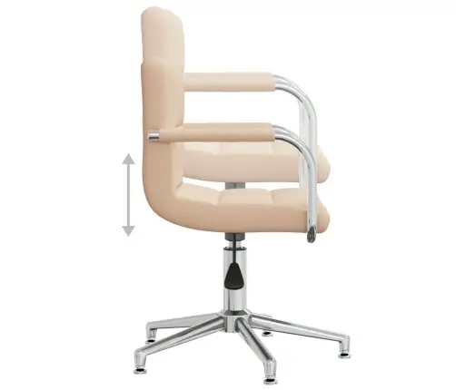 Biroja Krēsls, Krēmkrāsas Audums Vidaxl
