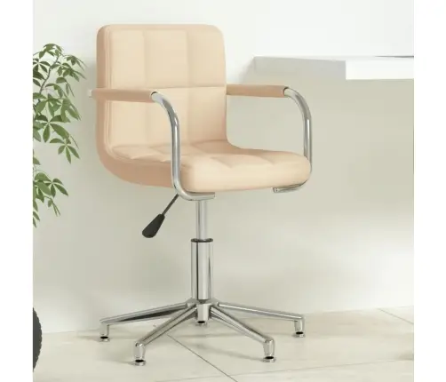 Biroja Krēsls, Krēmkrāsas Audums Vidaxl