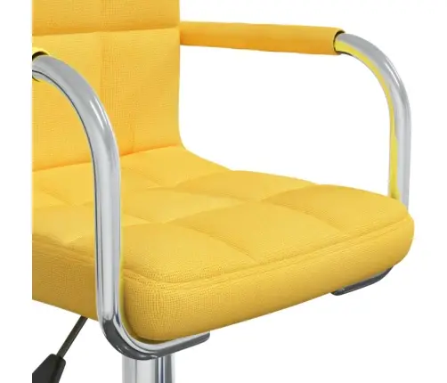 Biroja Krēsls, Sinepju Dzeltens Audums Vidaxl