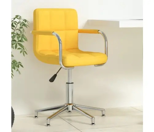 Biroja Krēsls, Sinepju Dzeltens Audums Vidaxl