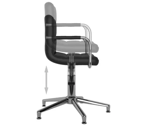 Biroja Krēsls, Melna Mākslīgā Āda Vidaxl