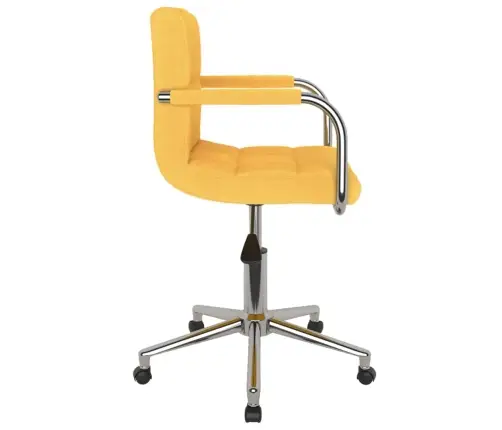 Biroja Krēsls, Sinepju Dzeltens Audums Vidaxl