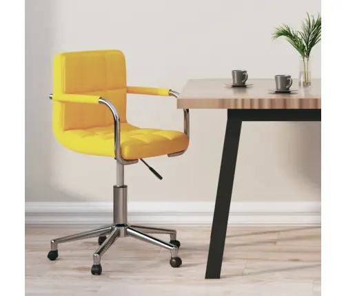 Biroja Krēsls, Sinepju Dzeltens Audums Vidaxl