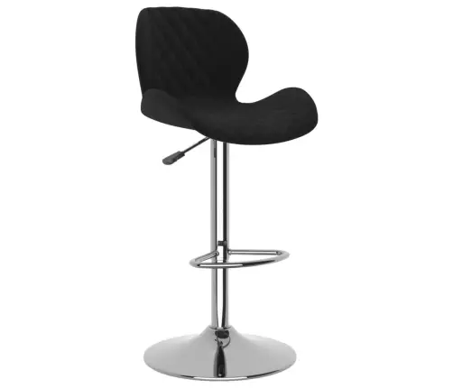 Bāra Krēsli, 2 Gab., Melns Samts Vidaxl