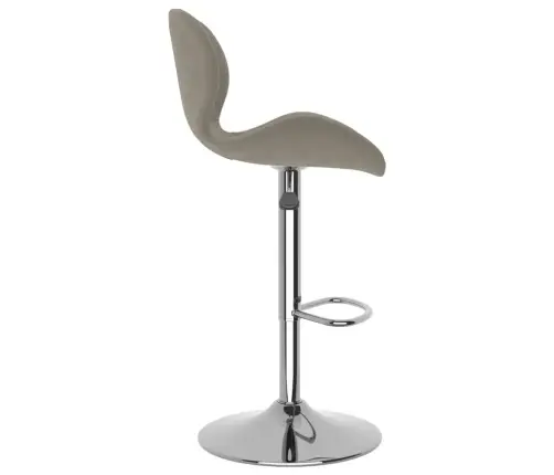 Bāra Krēsli, 2 Gab., Gaiši Pelēks Samts Vidaxl