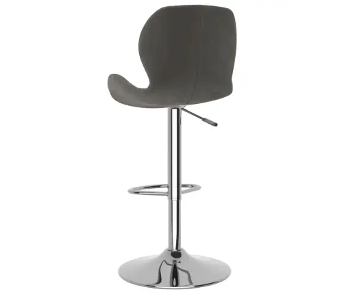 Bāra Krēsli, 2 Gab., Tumši Pelēks Samts Vidaxl