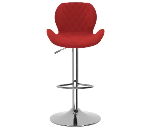 Baro Taburetės, 2Vnt., Raudonojo Vyno Spalvos, Aksomas