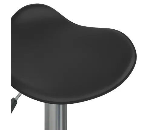 Bāra Krēsls, Melns, Hromēts Tērauds, Mākslīgā Āda Vidaxl