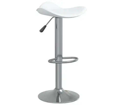 Bāra Krēsli, 2 Gab., Balti, Hromēts Tērauds, Mākslīgā Āda Vidaxl