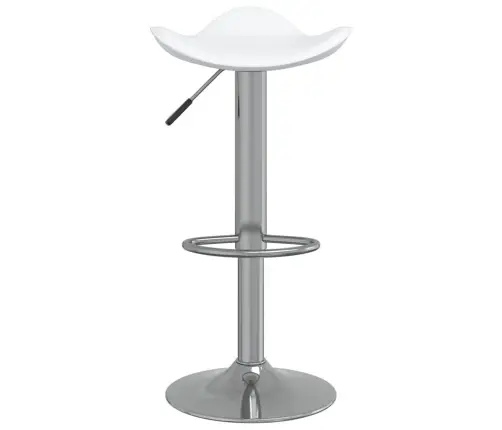 Bāra Krēsli, 2 Gab., Balti, Hromēts Tērauds, Mākslīgā Āda Vidaxl